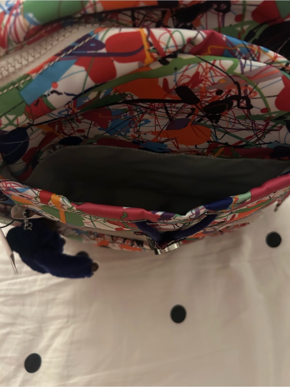 Kipling Ravier Paintball Pattern Backpack - Picture 5 of 15